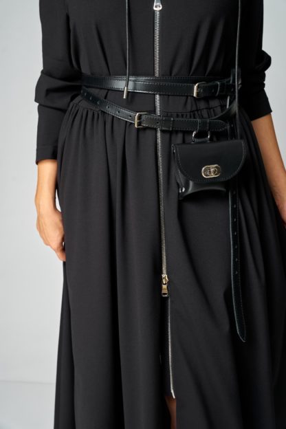 Двойной ремень с сумочкой