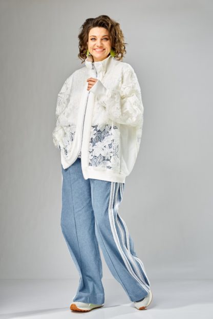 Кружевной бомбер