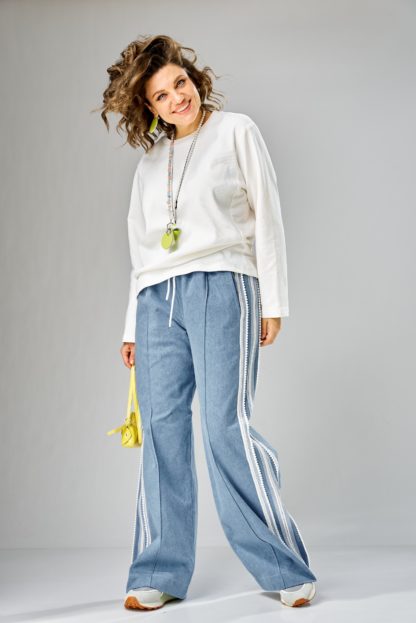 Лонгслив в рубчик